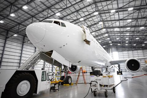 NIAR WERX first 777-300ER for conversion to freighter