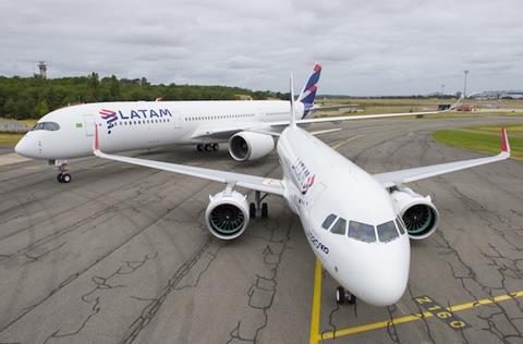 LATAM first A320neo and 4th A350