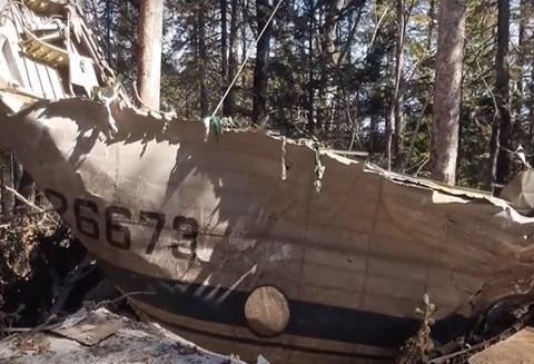 LPS An-26 wreckage 3-c-Russian emergency situations ministry