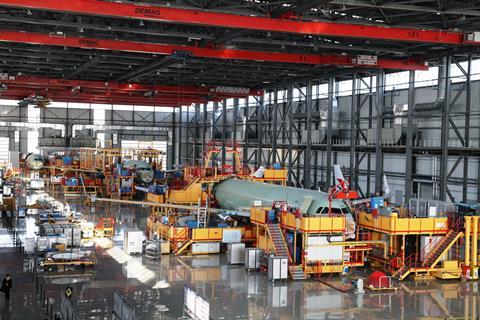 Airbus assembly line Tianjin China