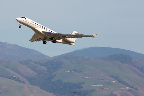 FlightGlobal test flight, Global 7500