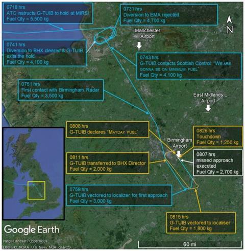 TUI diversion map-c-AAIB