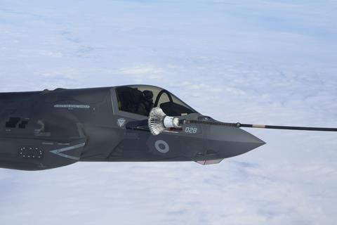 UK F-35B trail