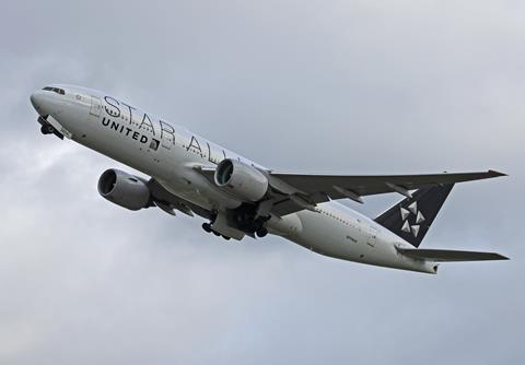 United Airlines Star Alliance Boeing 777-200ER 2019