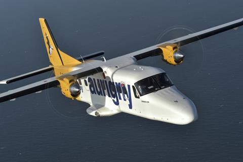 Aurigny Dornier 228 in flight