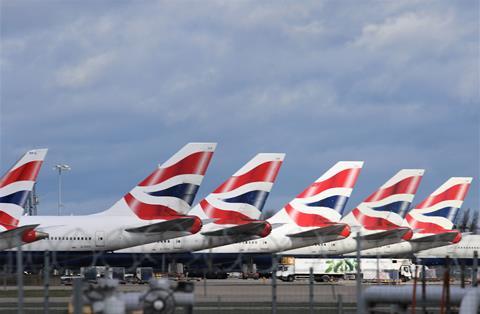 Brtish Airways 747 tails