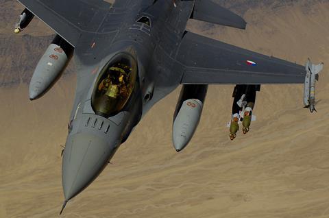 Dutch F-16 over Afghanistan