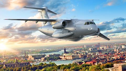C-390 over Stockholm