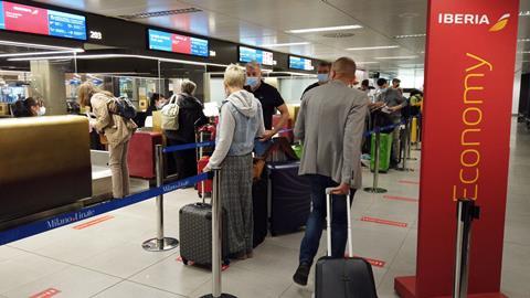 Passengers travelling through Milan Linate airport May 2021