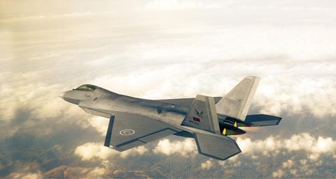 Turkish Aerospace TF-X rendering c Turkish Aerospace