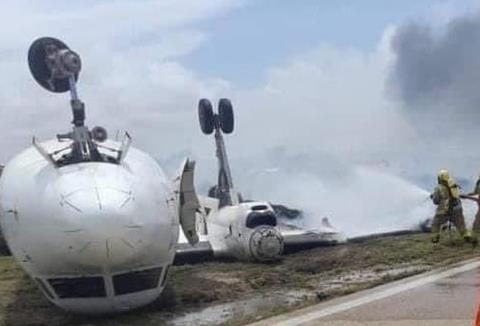 Fokker 50 accident Jubba-c-via Twitter