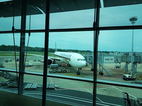 SIA 777-300ER Changi Airport