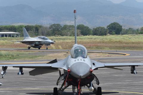 USAF F-16 and Philippine Air Force FA-50