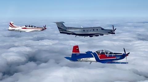 Qinetiq PC-9s with PC-12