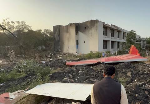 Air India crash site-c-Indian ministry of civil aviation