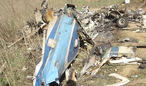 NTSB Bryant crash fuselage