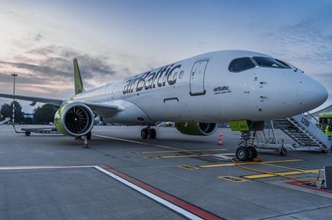 YL-ABQ Air Baltic A220-c-Air Baltic