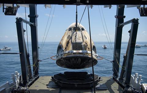 SpaceX Crew Dragon capsule recovery