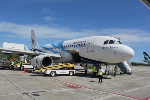 Bangkok Airways A319 at Koh Samui