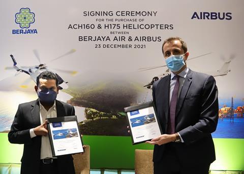 Signing Ceremony between Berjaya Air and Airbus Helicopters Malaysia_23 Dec 2021