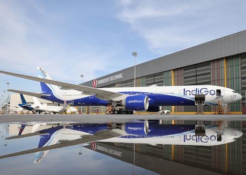 IndiGo Airlines Boeing 777 Turkish Technic