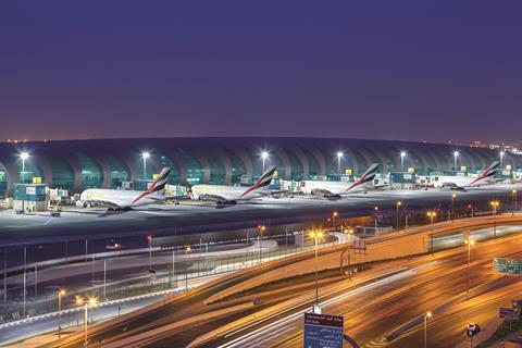 Emirates jets at DXB