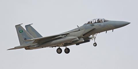 Saudi F-15SA over Nellis AFB