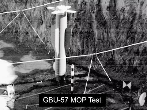 GBU-57 test footage c DoD