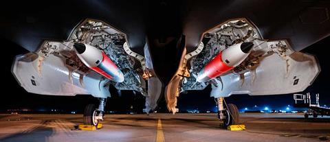 B61-12 nuclear bomb test assemblies loaded in F-35 fighter c Sandia National Lab