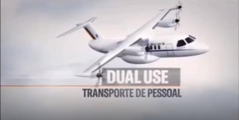 Embraer STOUT civilian use - screenshot of Brazilian air force presentation