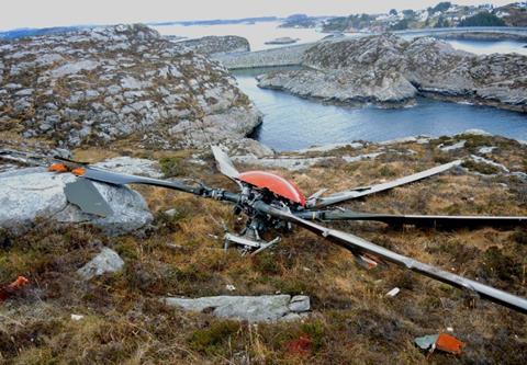 H225 main rotor Turoy crash