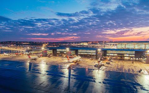 Turkish Airlines aircraft at Istanbul Airport