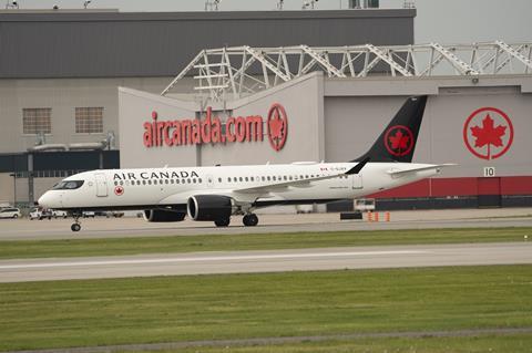 Air Canada A220-300 at Montreal