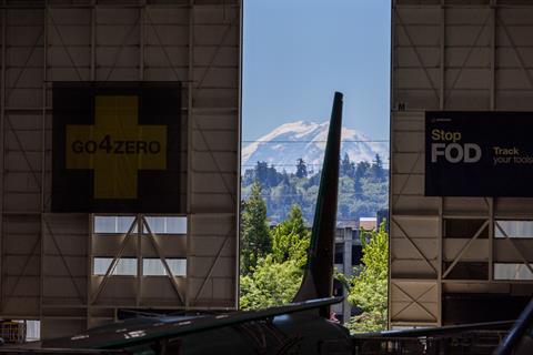 Boeing's 737 assembly facility in Renton, Washington 25 June 2024