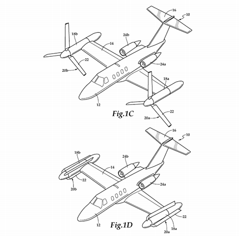 78844_diagramfromtiltrotoraircrafthavingrotaryandnonrotaryflightmodespatentpublishedin2017cbellanduspatenttrademarkoffice_632618