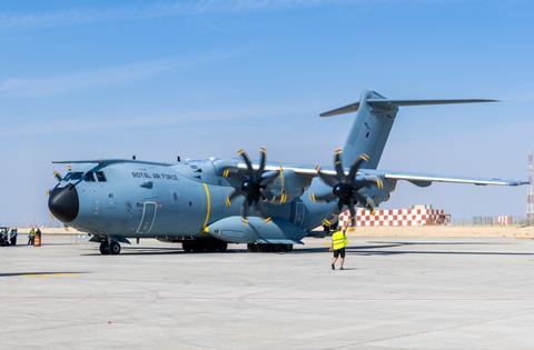 RAF A400M at Dubai 2025