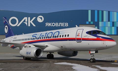 Superjet 100 MSN95157 with PD-8s-c-United Aircraft