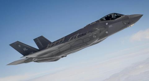 F-35 in flight