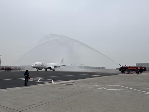 China Eastern first C919 Hong Kong flight