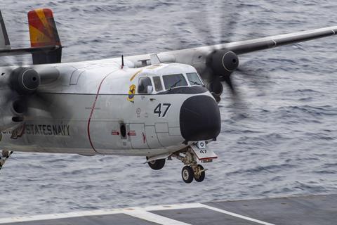 C-2 USS Truman landing