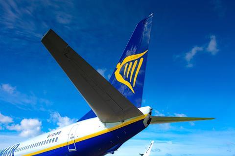 Ryanair 737 tail