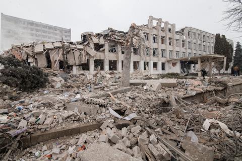 Ukraine bomb damage