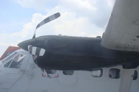 Trans Maldivian DHC-6 damage 2-c-Maldives AICC