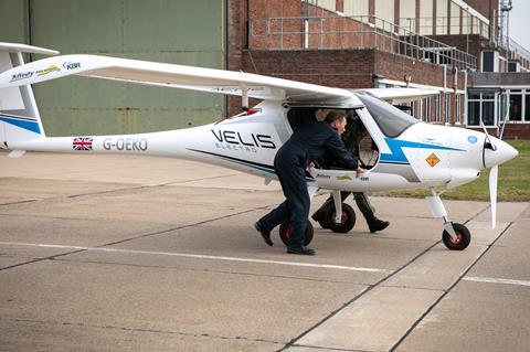 Affinity Velis Electro at RAF Cranwell