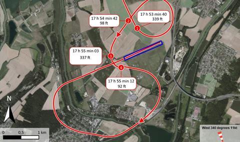 F-AZTE map-c-BEA augmented by FlightGlobal