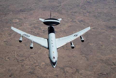 US Air Force E-3A AWACS