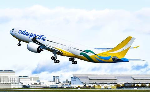 20211129 First A330neo delivery to Cebu Pacific on lease from Avolon ferry flight