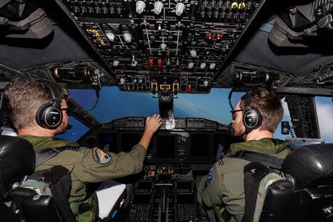 The C-27J cockpit has significant commonality with the C-130J