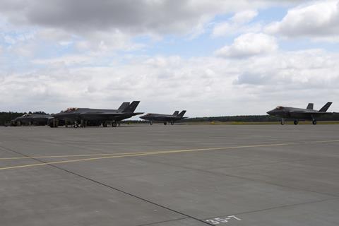 USAF F-35s at Lask Air Base Poland 2019 c USAF
