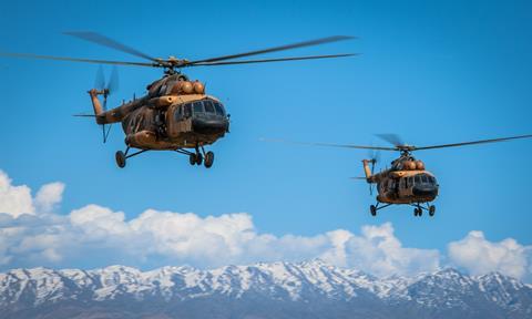 Afghan Mi-17s